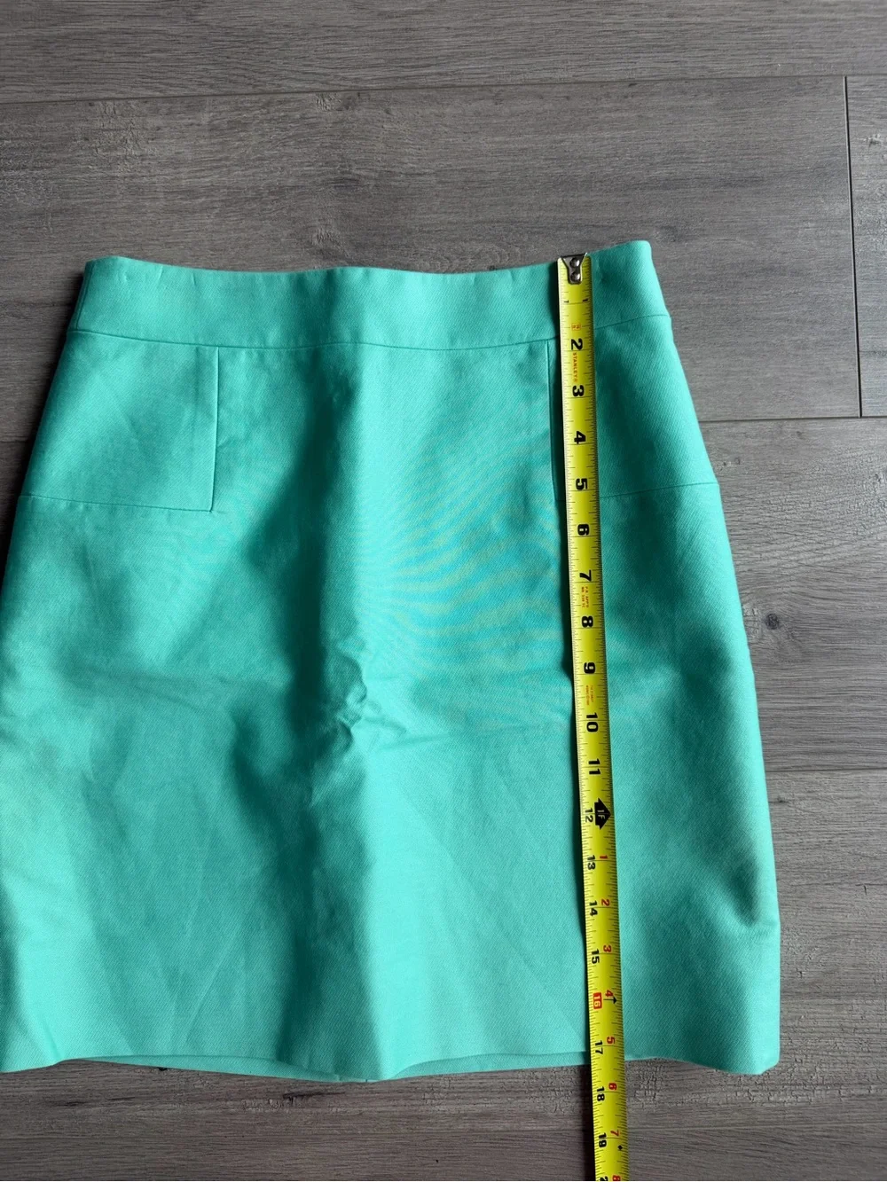 J. Crew Mint Green Cotton Blend Mini Skirt - size 00